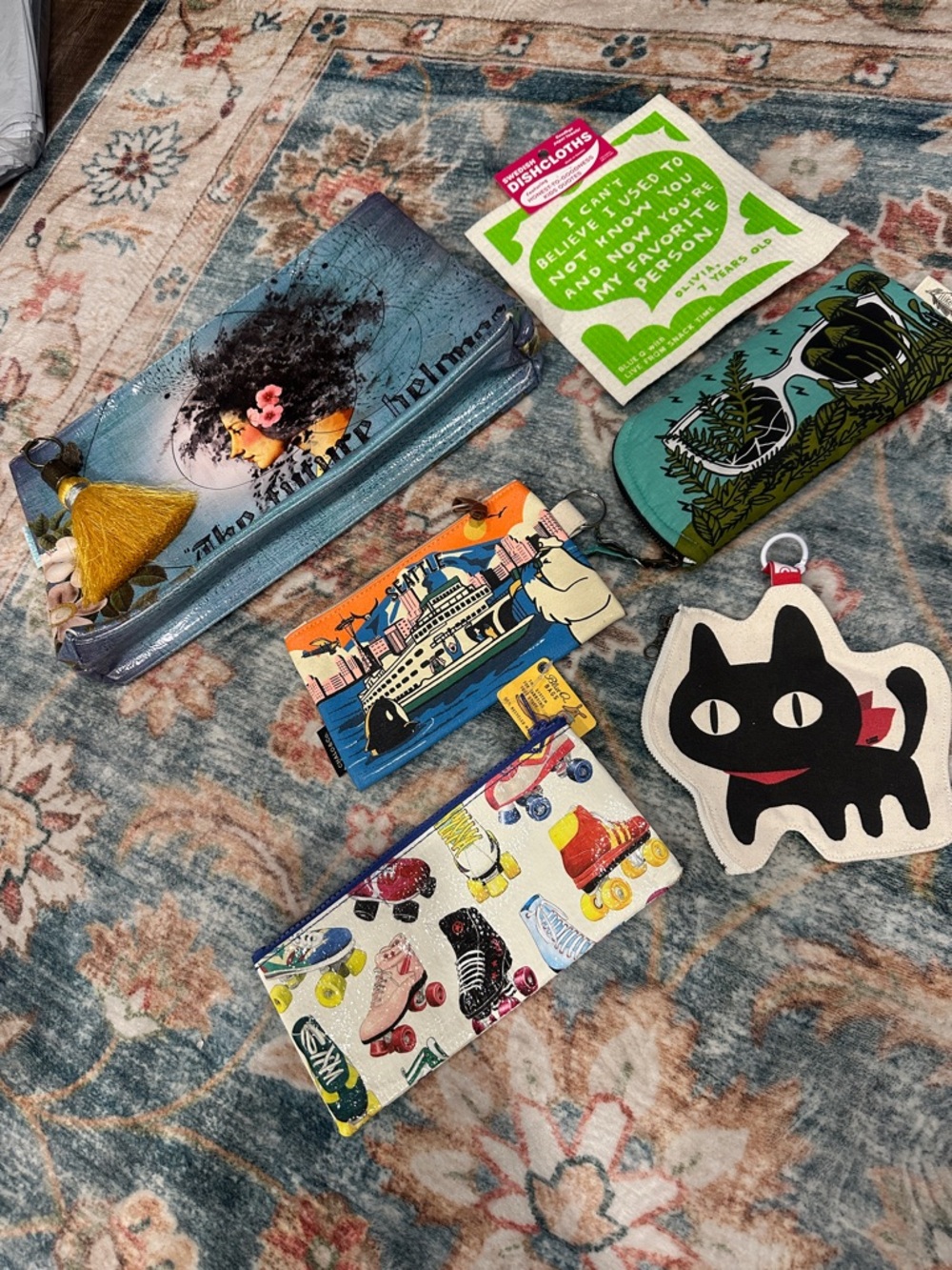 Multiple Bag Lot - Papaya Bag - Blue Q Bag - ilikesara glasses case - Etc